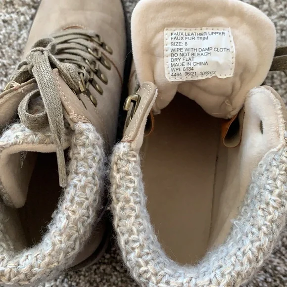 Lukees by Muk Luks Women Hiker Boots STONE - Picture 8 of 8